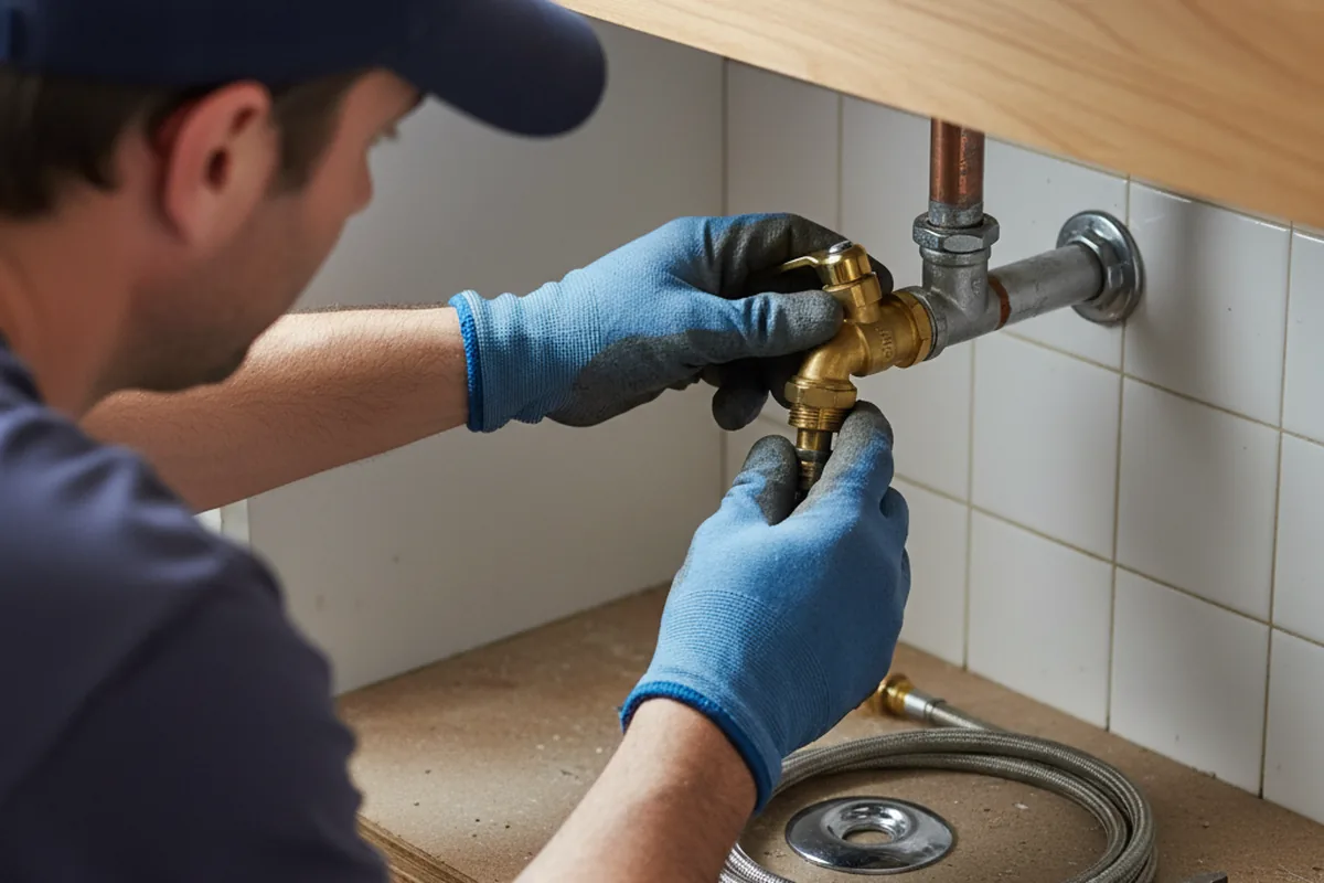Shutoff valve and fitting work during Emergency Plumbing in Monterey Park